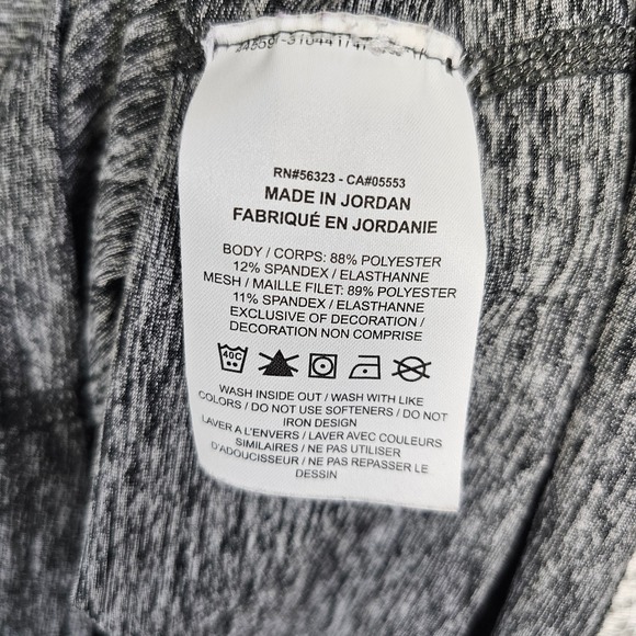 Nike Running Dri Fit Half Zip Pullover Long Sleeve Top Gray Womens Small Workout - Picture 7 of 9